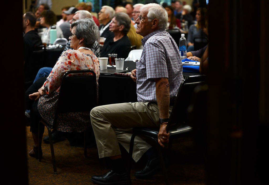 Max Summers listens to a presentation at the Missouri Hemp Conference